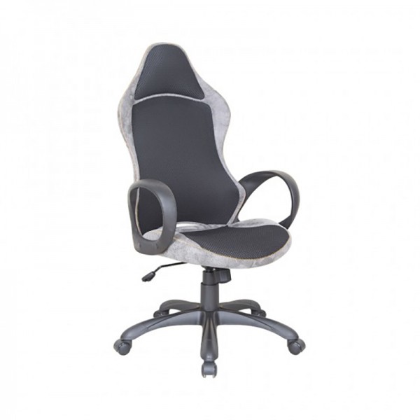 ADJ. OFFICE CHAIR W. GAS LIFT GREY